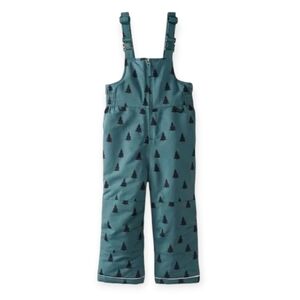 Hanna Andersson Insulated Snow Bibs Overalls 6-7/120 Green Tree Print